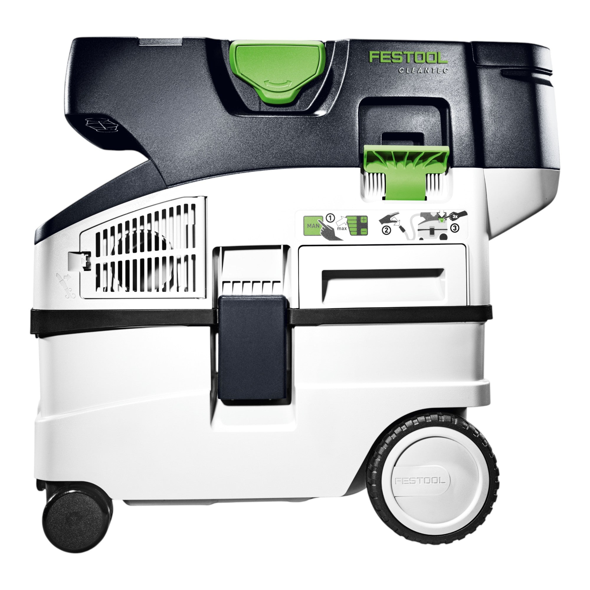 Festool CTLC MIDI I Basic Akku Absaugmobil 36 V 2x 18 V Staubklasse L 4x Akku 4 0 Ah Doppelladegeraet Systainer 4 - toolbrothers