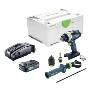 Festool TPC 18/4-Basic Akku Schlagbohrschrauber 18 V 75 Nm Brushless + 1x Akku 4,0 Ah + Schnellladegerät + Systainer