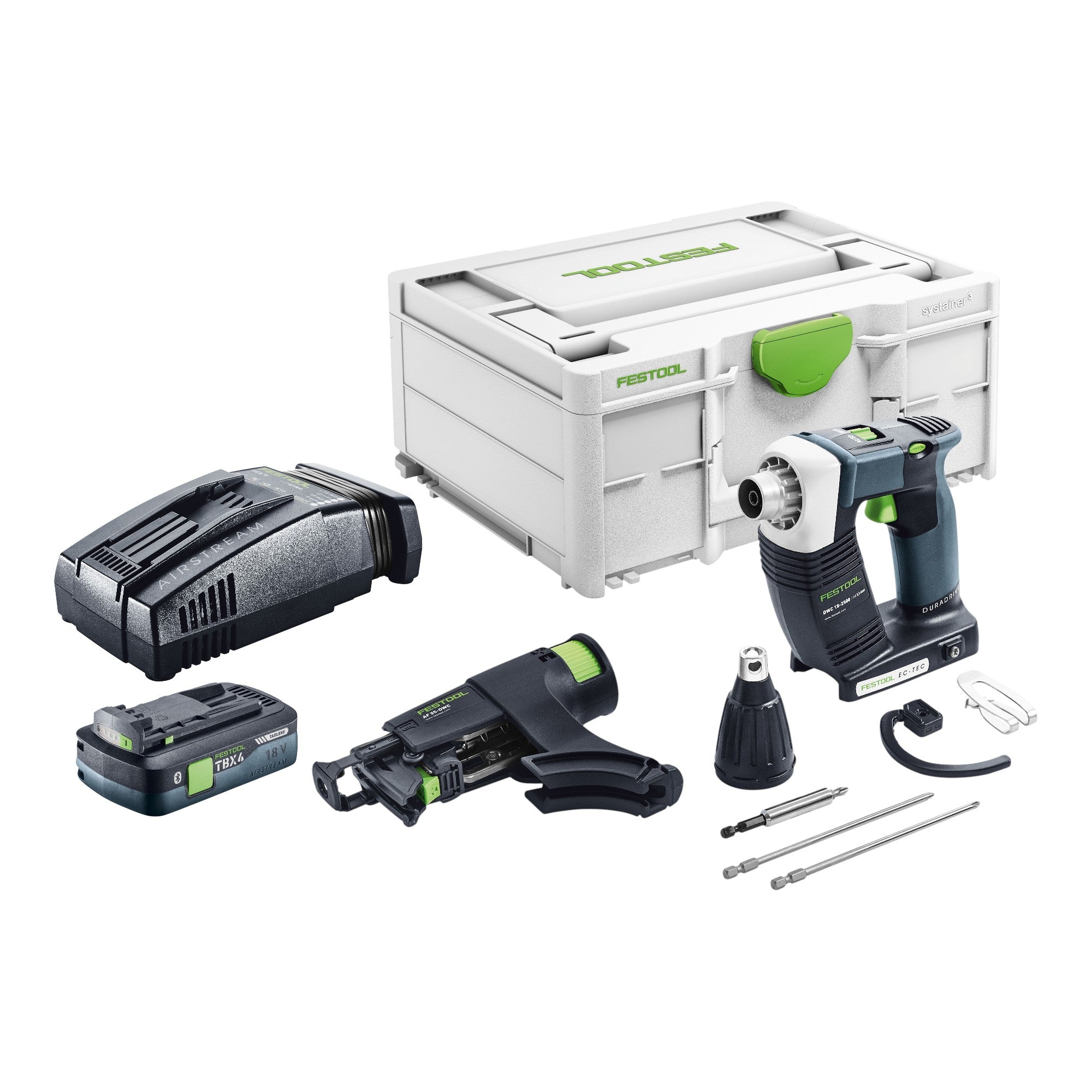 Festool DWC 18 2500 Basic Akku Bauschrauber 18 V 18 Nm Brushless 1x Akku 4 0 Ah Schnellladegeraet Systainer 0 - toolbrothers
