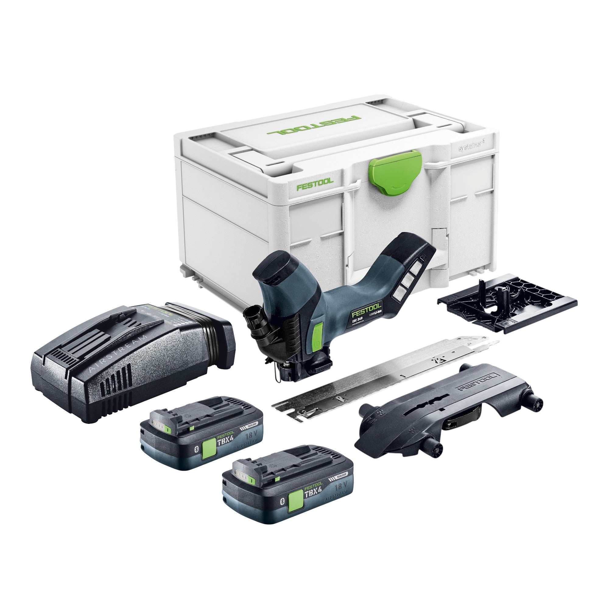 Festool ISC 240 EB Basic Akku Daemmstoffsaege 18 V 240 mm 2x Akku 4 0 Ah Schnellladegeraet Systainer 0 - toolbrothers