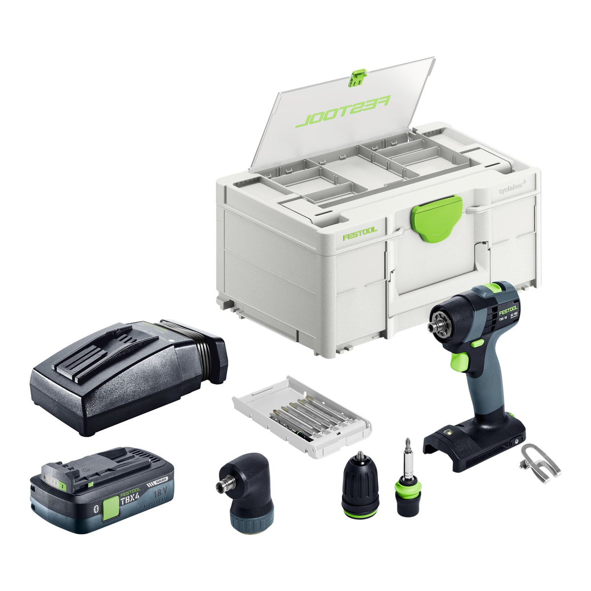 Festool TXS 18-Basic-Set Akku Bohrschrauber 18 V 40 Nm Brushless + 1x Akku 4,0 Ah + Ladegerät + Systainer