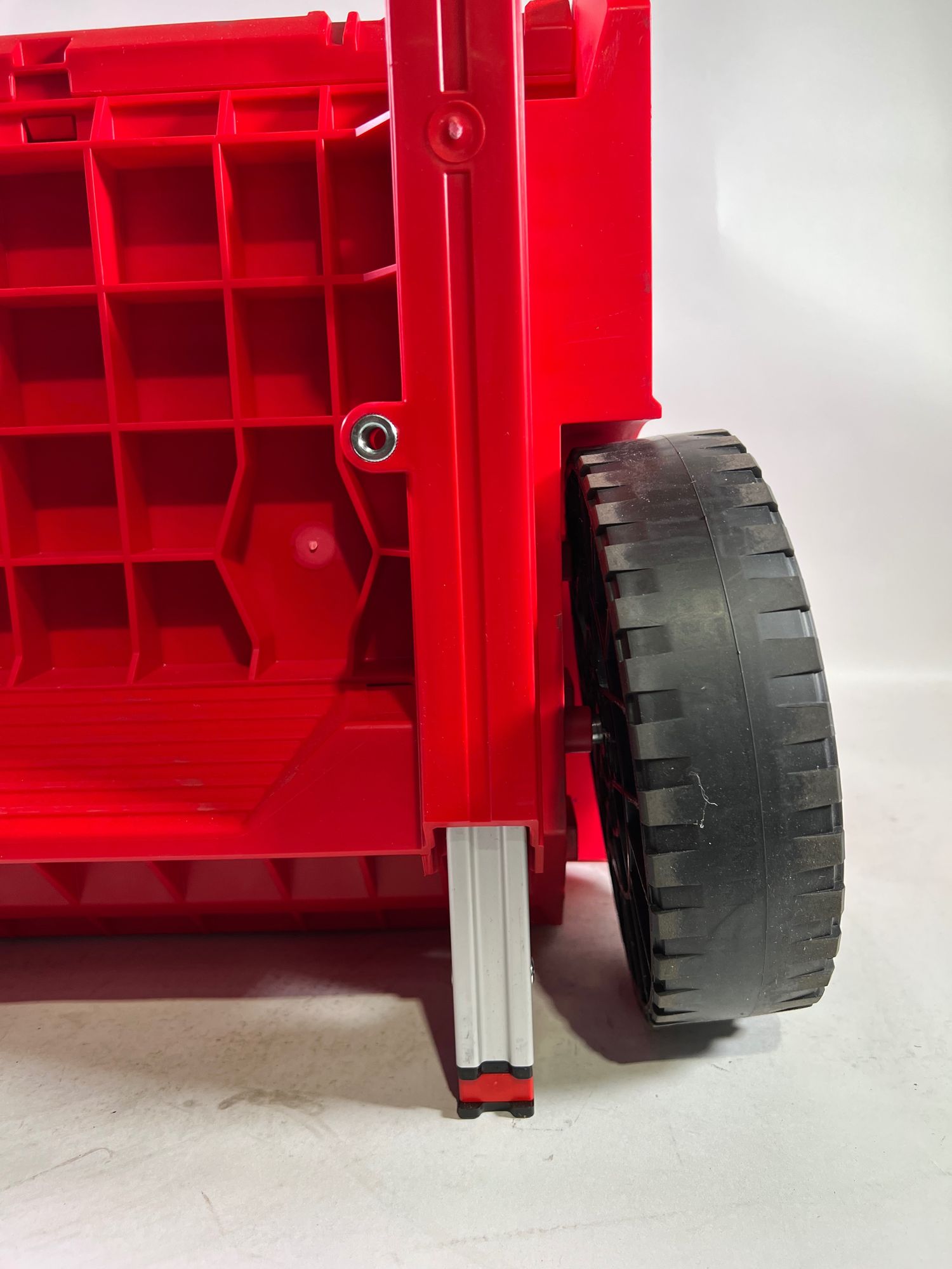 Qbrick System PRO Cart 2 0 Plus Drawer 2 Red Ultra HD Custom mobile Box auf Raedern 520 x 415 x 660 mm 9 5 l 12 l abnehmbarer Doppelteleskopgriff Beschaedigt 3 - toolbrothers