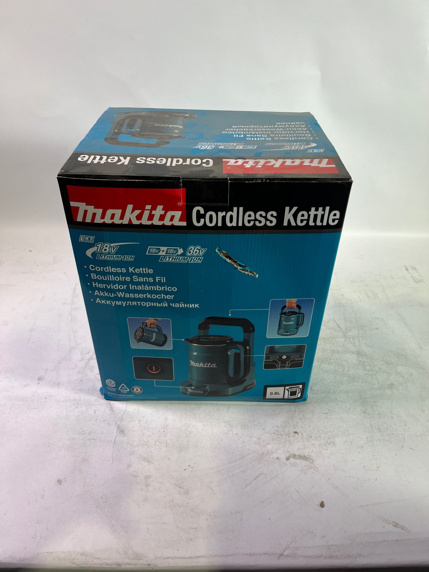 Makita DKT 360 Z Akku Wasserkocher 36 V 2x 18 V 0 8 L Solo ohne Akku ohne Ladegeraet Reparaturgeraet 3 - toolbrothers