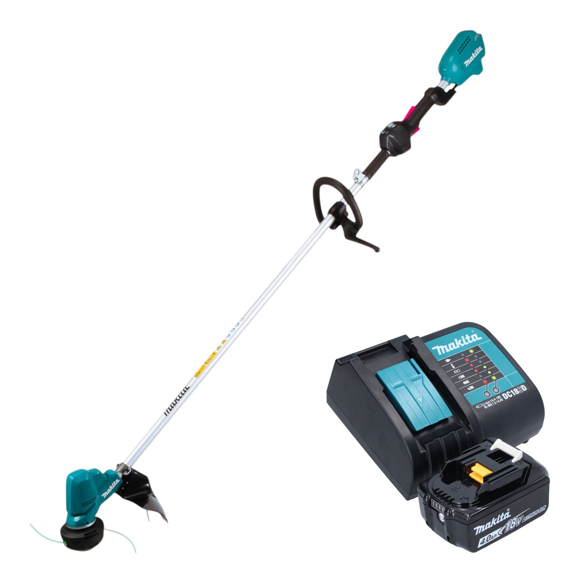 Makita DUR 190 LSMX9 Akku Rasentrimmer 18 V 300 mm Brushless 1x Akku 4 0 Ah Ladegeraet 0 - toolbrothers