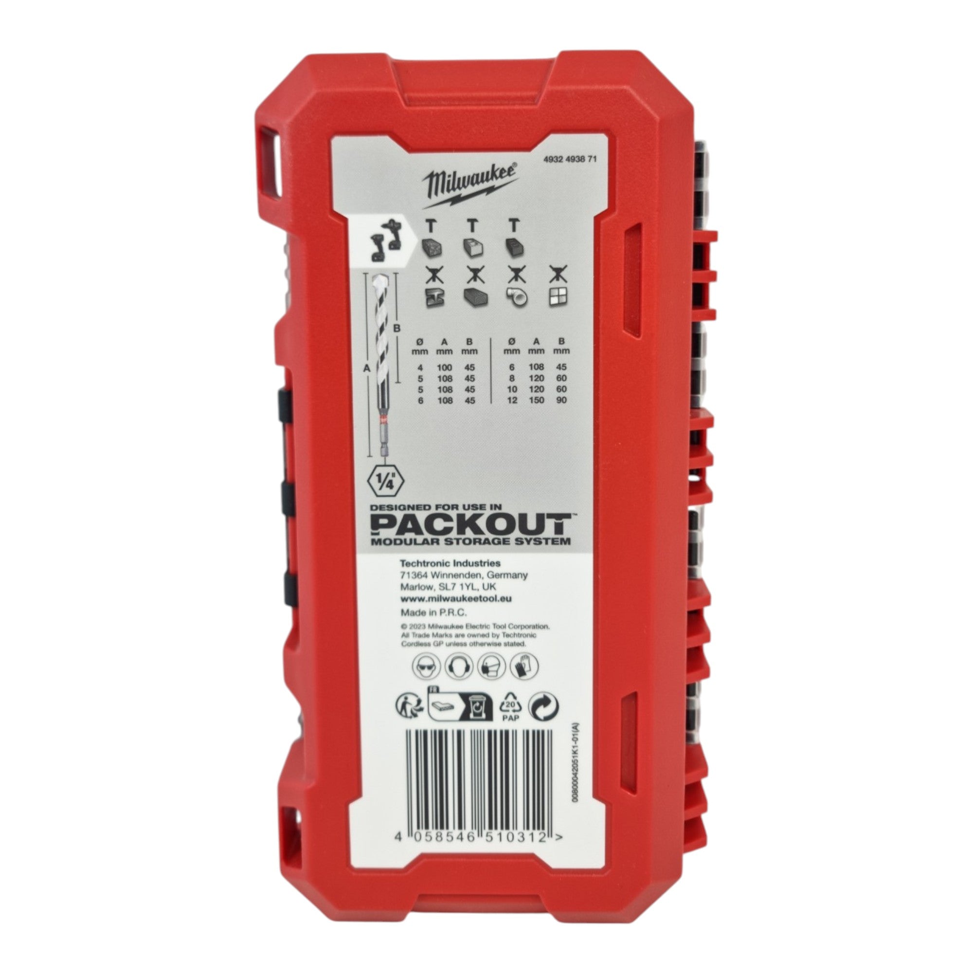 Milwaukee SHOCKWAVE MULTI MATERIAL Bohrer Set 8 tlg 4 12 mm 4932493871  3 - toolbrothers