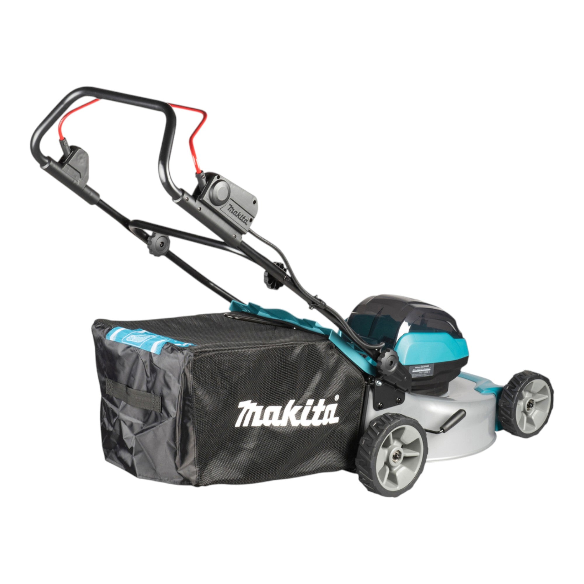 Makita DLM 466 PG2 Akku Rasenmaeher 36 V 2x 18 V 46 cm Brushless 2x Akku 6 0 Ah Ladegeraet 2 - toolbrothers
