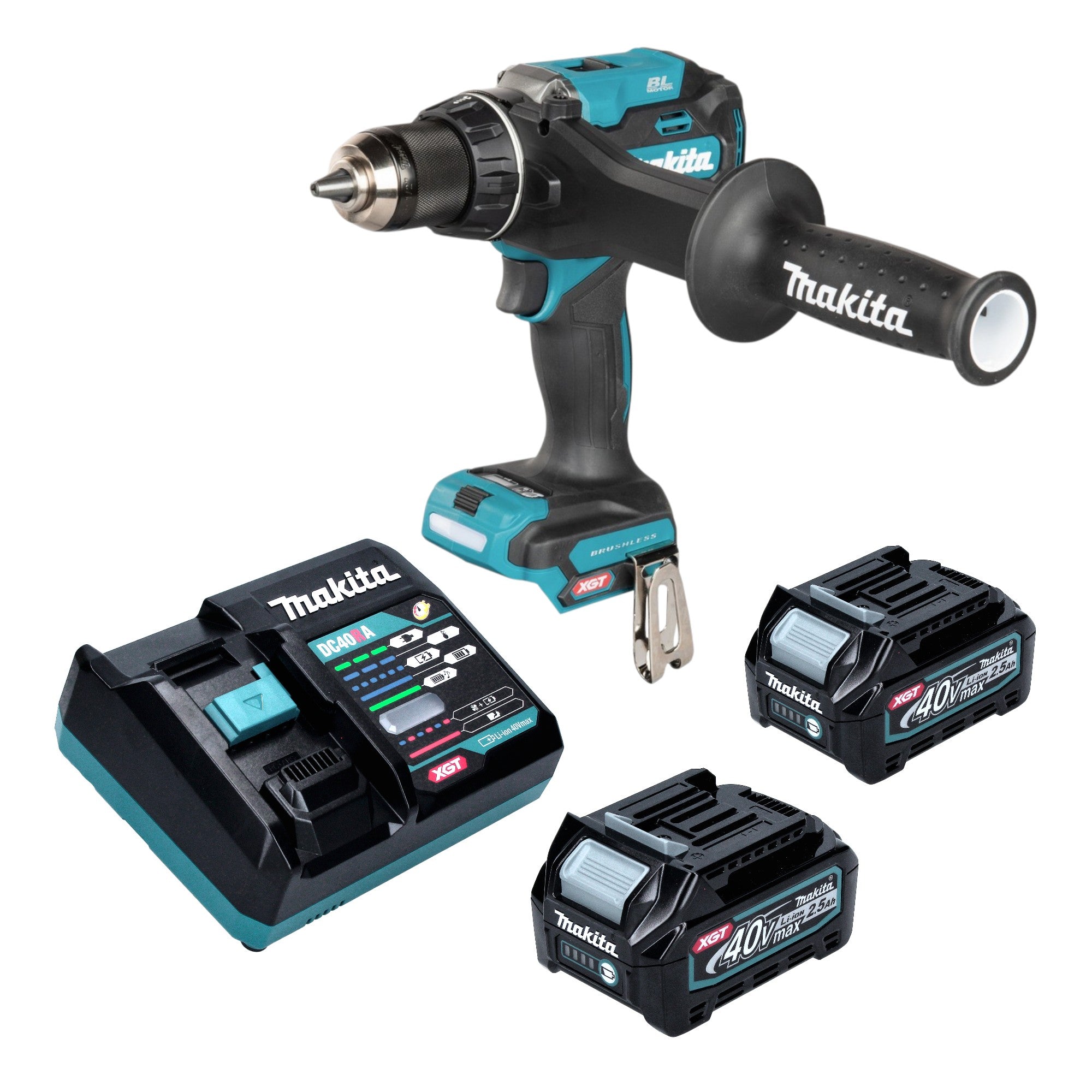 Makita DF 003 GD201 Akku Bohrschrauber 40 V max 180 Nm Brushless 2x Akku 2 5 Ah Ladegeraet 0 - toolbrothers