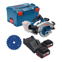 Bosch GKS 18V 57 2 GX Professional Akku Kreissaege 18 V 165 mm Brushless 2x Akku 5 0 Ah Ladegeraet L Boxx 0 - toolbrothers