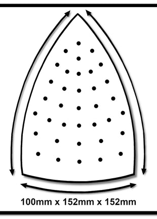 Mirka IRIDIUM Delta Schleifblätter Grip 100x152x152mm K120 50 Stk. ( 246JQ05012 ) - Toolbrothers