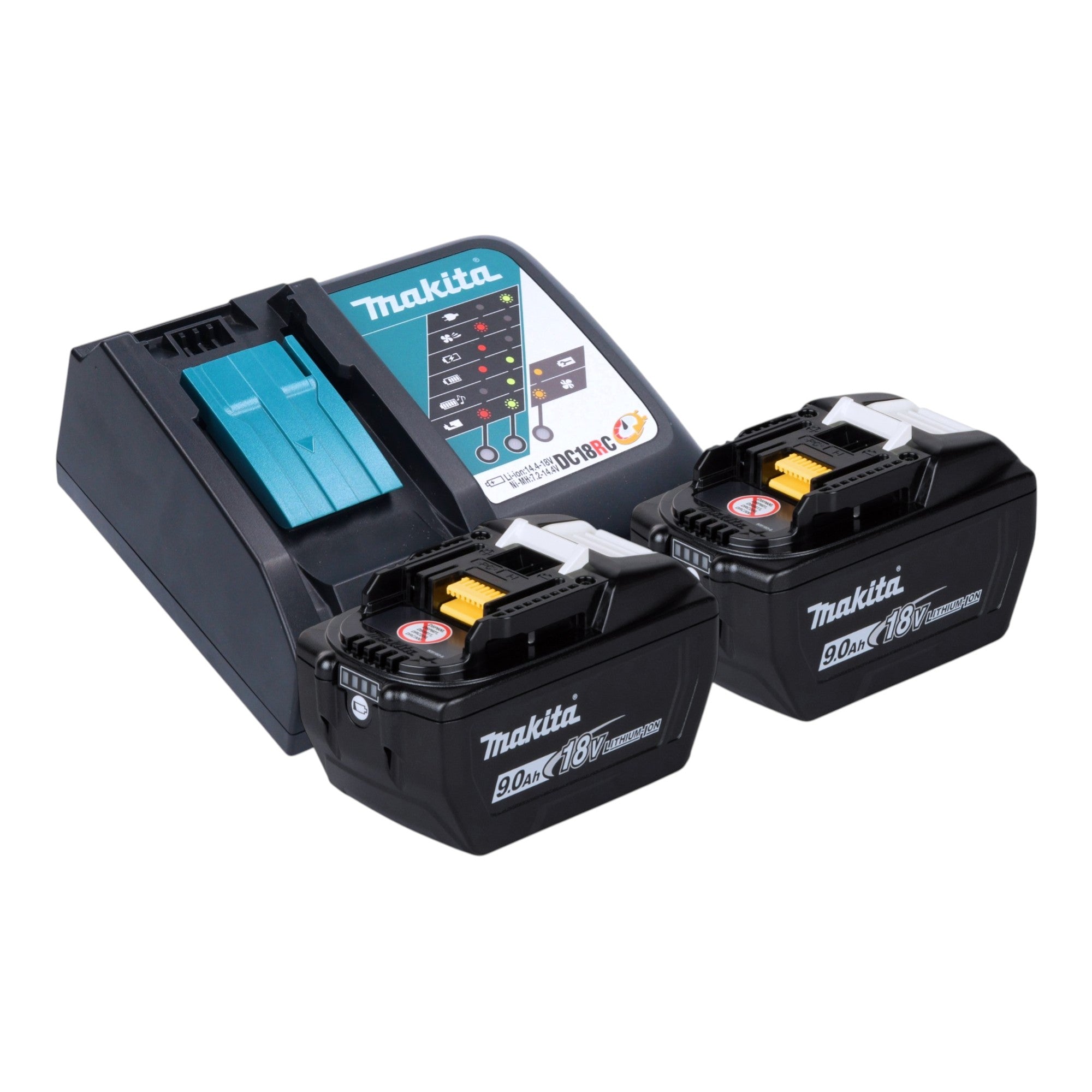 Makita DGA 517 Z Akku Winkelschleifer 18 V 125 mm Brushless 2x Akku 9 0 Ah Ladegeraet Makpac 3 - toolbrothers
