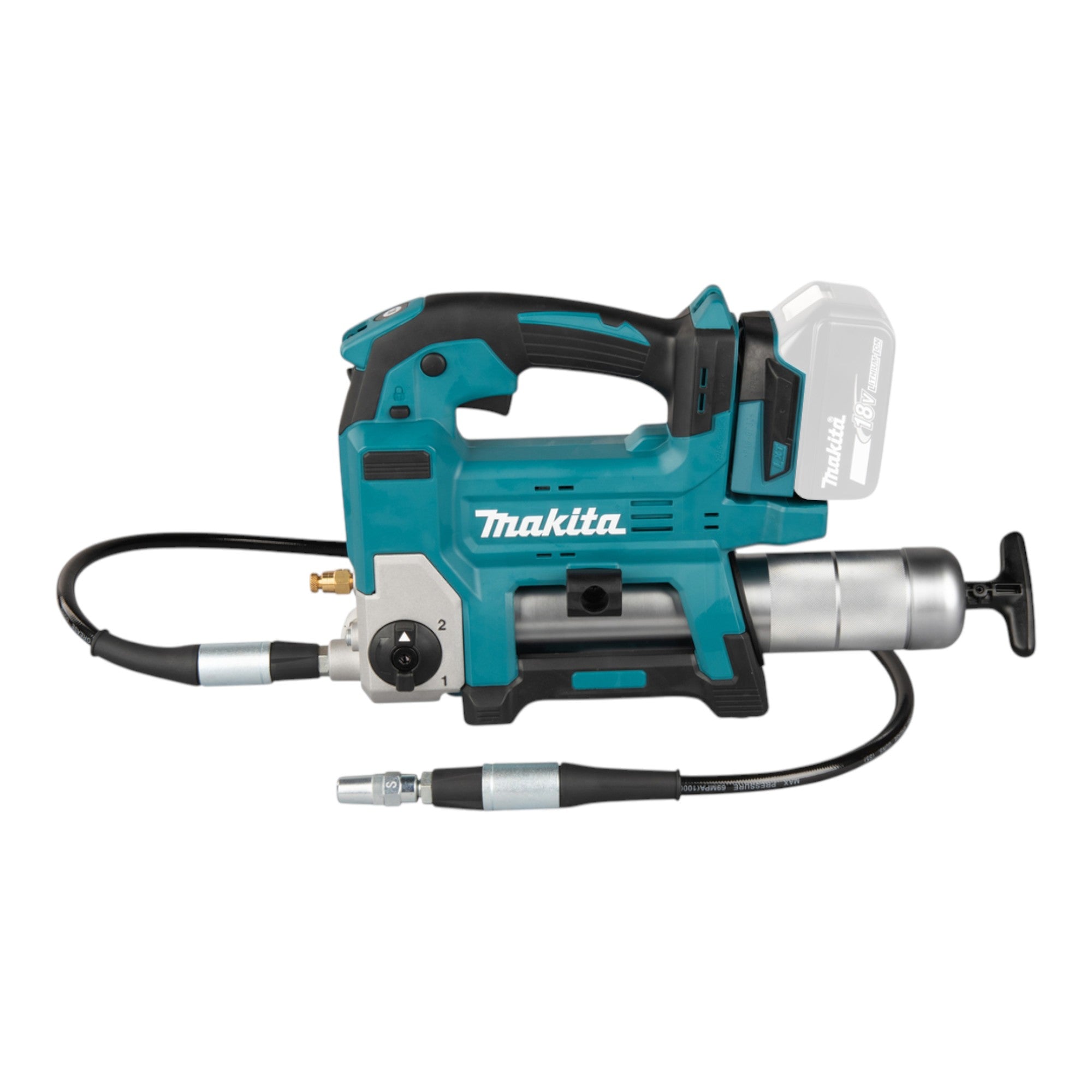 Makita DGP 180 Z Akku Fettpresse 18 V 690 bar 1x Akku 9 0 Ah ohne Ladegeraet 1 - toolbrothers