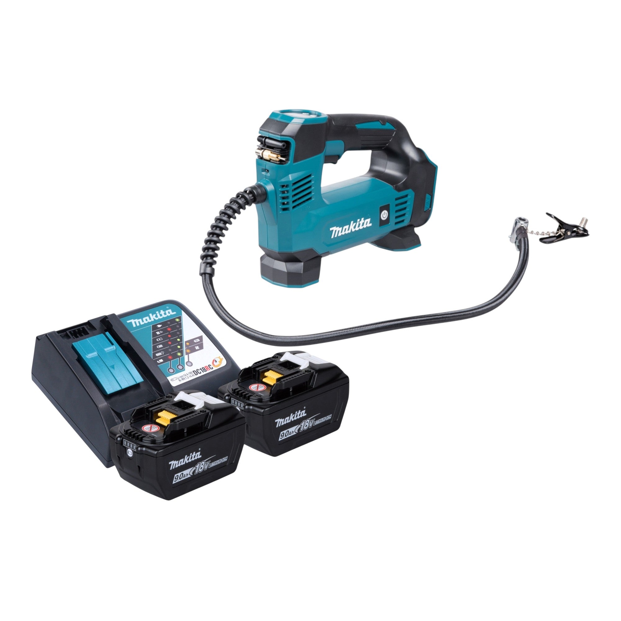 Makita DMP 180 Z Akku Kompressor 18 V 8 3 bar 2x Akku 9 0 Ah Ladegeraet 0 - toolbrothers