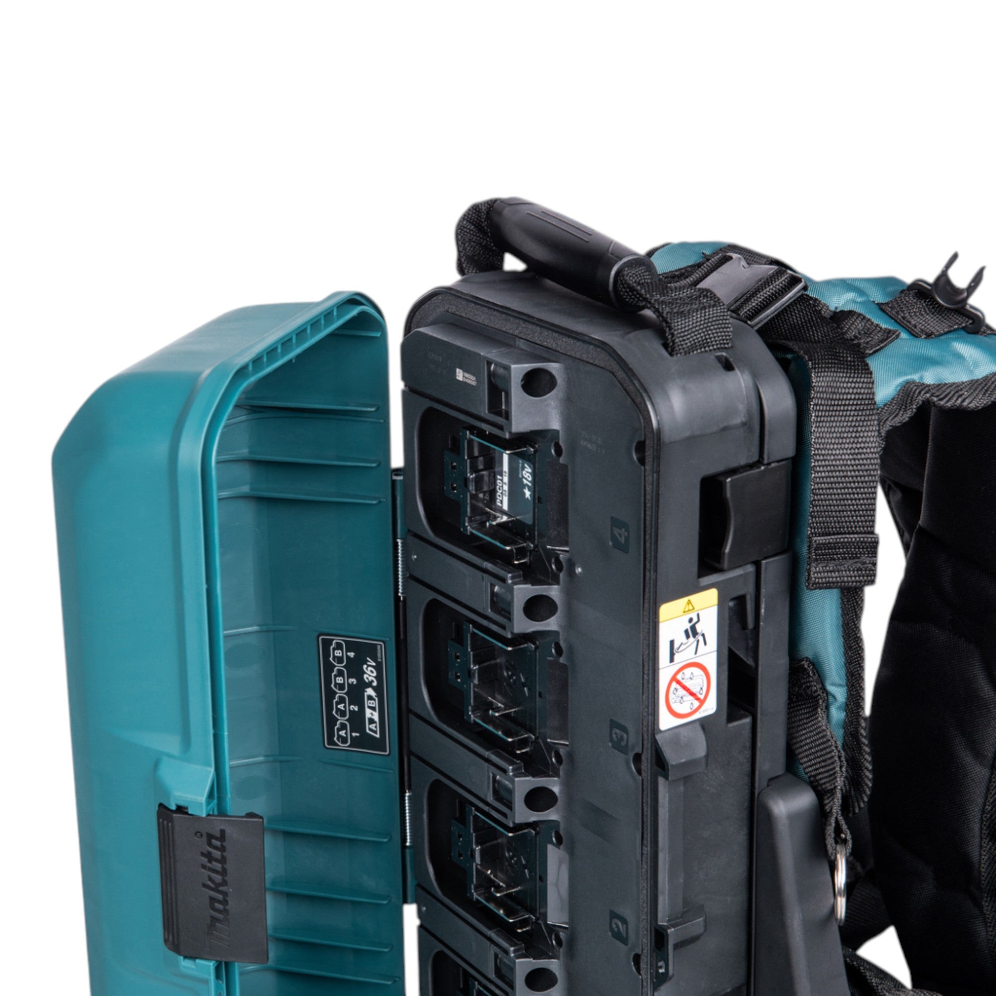 Makita PDC 01 Akku Rucksack 36 V 2x 18 V Akku Adapter 18V 4x Akku 6 0 Ah Ladegeraet 4 - toolbrothers