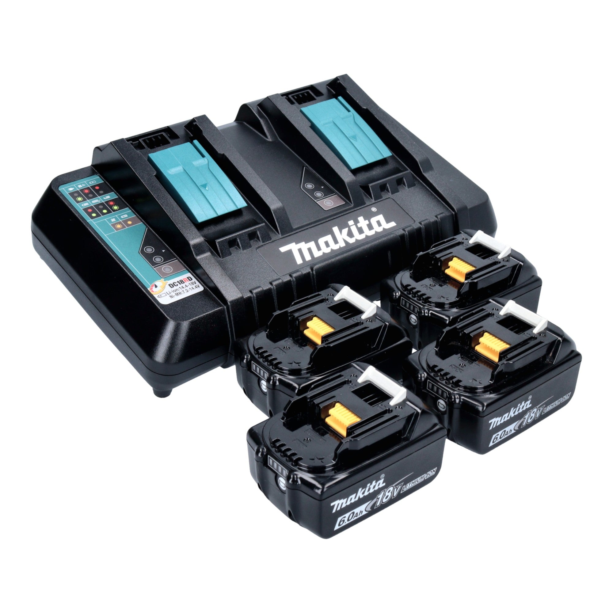 Makita PDC 01 Akku Rucksack 36 V 2x 18 V Akku Adapter 18V 4x Akku 6 0 Ah Ladegeraet 3 - toolbrothers