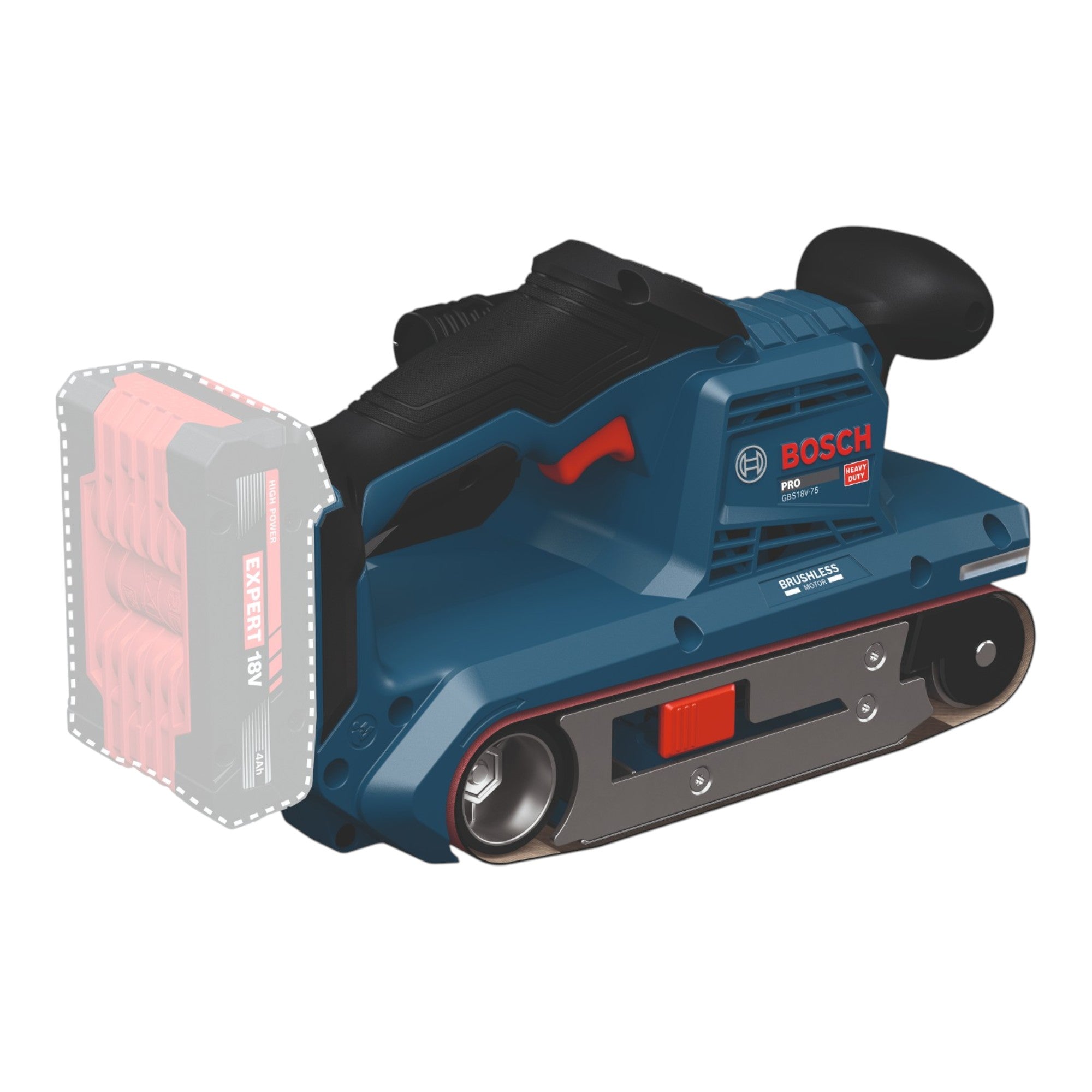 Bosch GBS 18V 75 Akku Bandschleifer 18 V 76 x 533 mm Brushless 1x ProCORE Akku 4 0 Ah ohne Ladegeraet 3 - toolbrothers