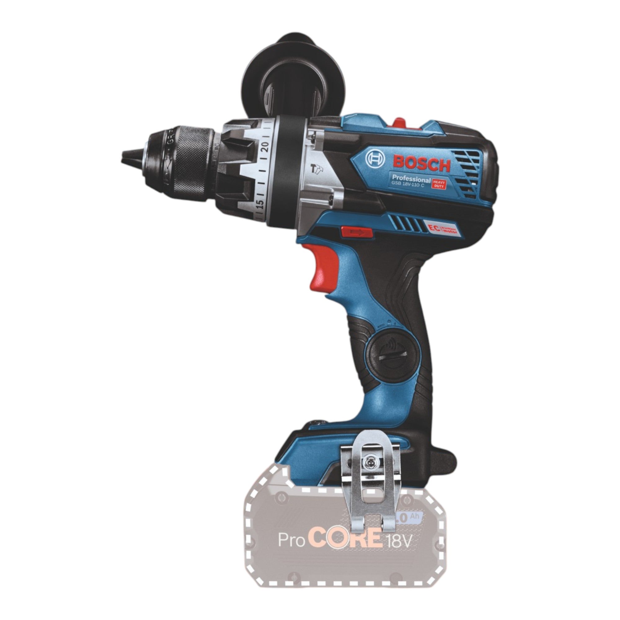Bosch GSB 18V 110 C Professional Akku Schlagbohrschrauber 18 V 110 Nm Brushless 1x ProCORE Akku 5 5 Ah ohne Ladegeraet 2 - toolbrothers