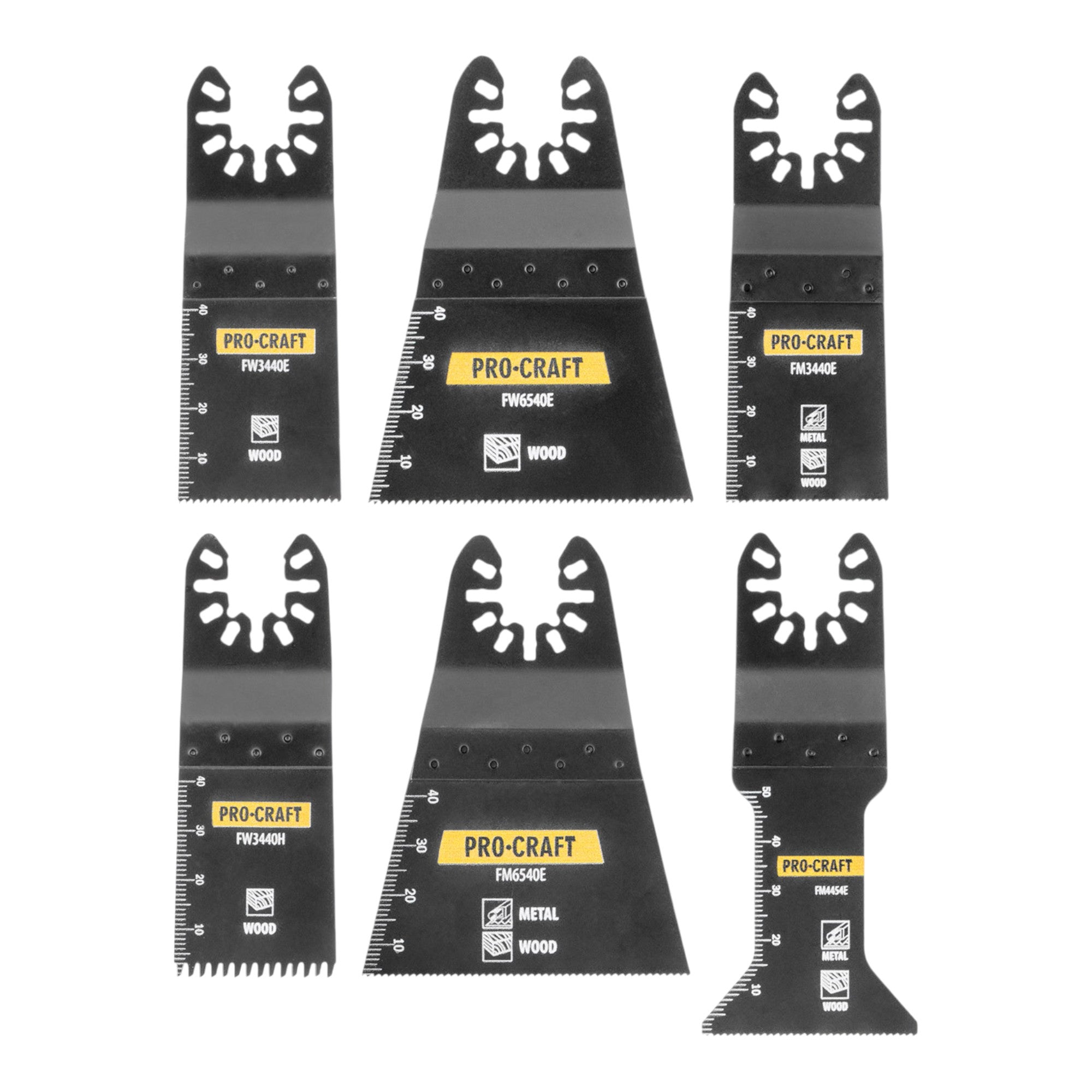 Procraft MB6 Universal Saegeblatt Set 6 tlg fuer oszillierende Multifunktionswerkzeuge 2 - toolbrothers