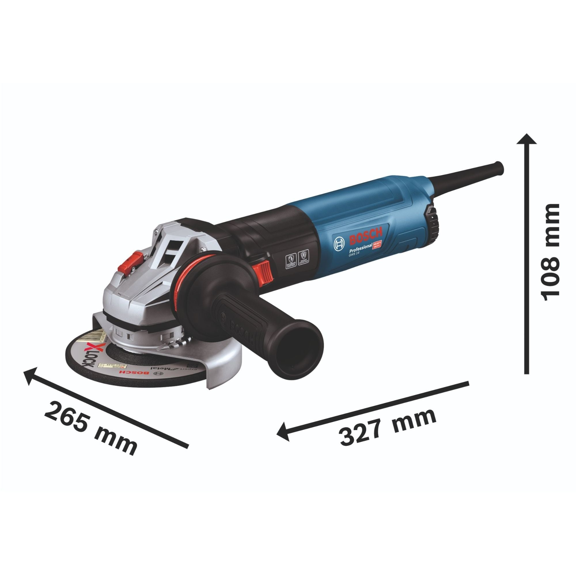 Bosch GWS 14 125 S Professional Winkelschleifer 1400 W 125 mm 06017D0101 Koffer 4 - toolbrothers