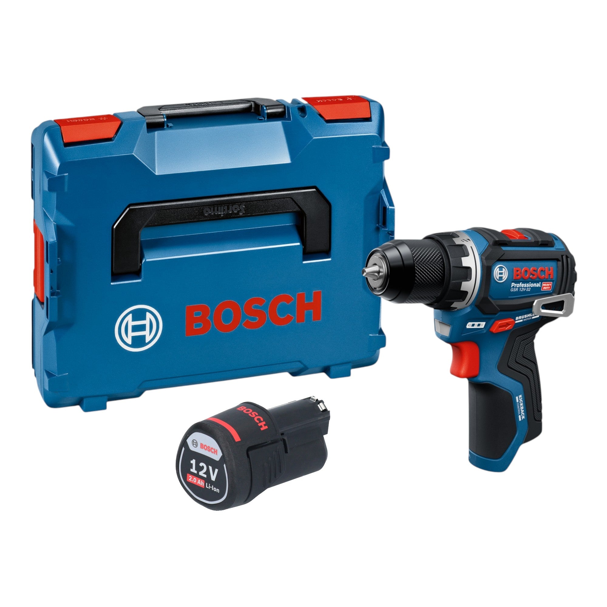 Bosch GSR 12V 32 Professional Akku Bohrschrauber 12 V 32 Nm Brushless 1x Akku 2 0 Ah L Boxx ohne Ladegeraet 0 - toolbrothers