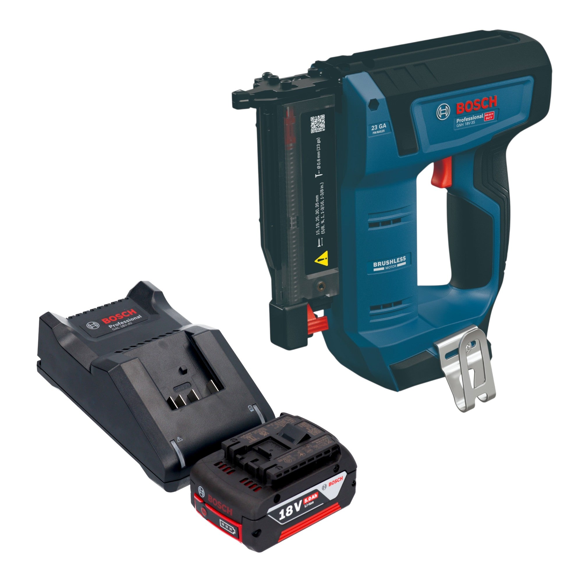 Bosch GNH 18V 35 Akku Holznagler 18 V 0 6 x 15 35 mm Brushless 1x Akku 5 0 Ah Ladegeraet 0 - toolbrothers