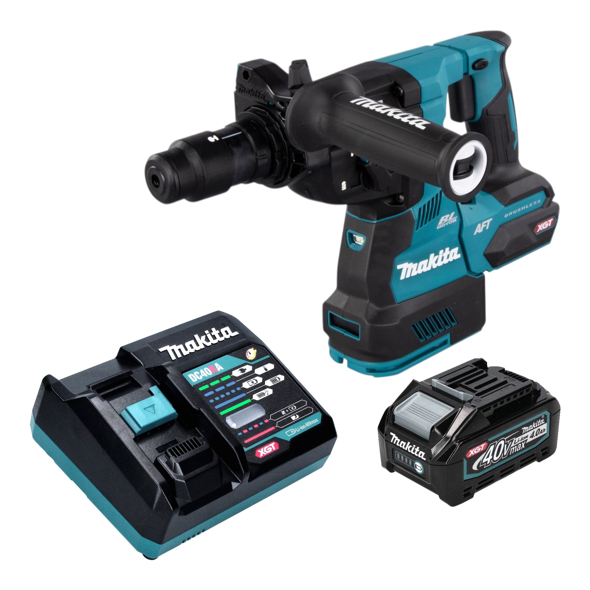 Makita HR 002 GM101 Akku Bohrhammer 40 V max 2 9 J SDS plus Brushless 1x Akku 4 0 Ah Ladegeraet 0 - toolbrothers