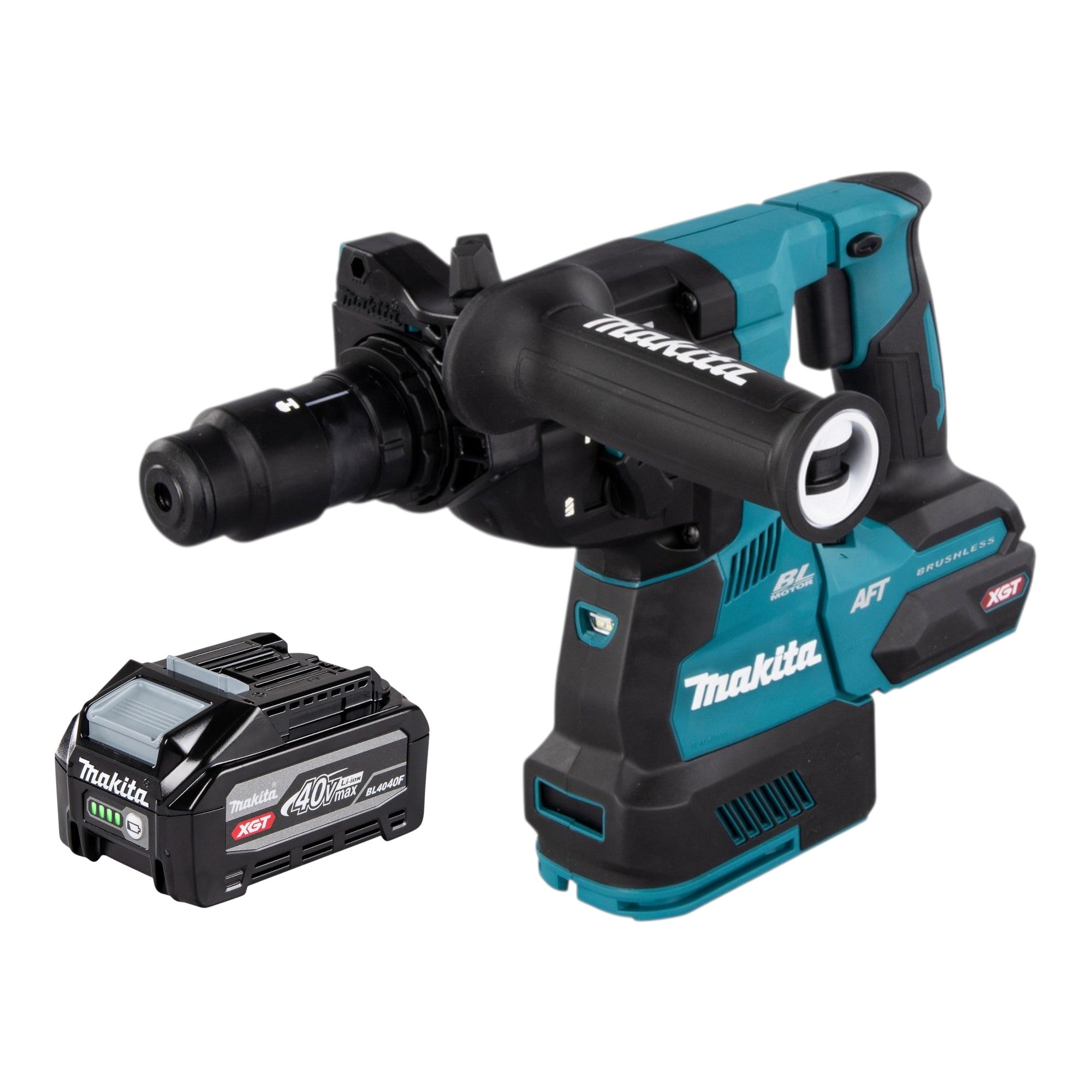 Makita HR 002 GU1 Akku Bohrhammer 40 V max 2 9 J SDS plus Brushless 1x Akku 4 0 Ah ohne Ladegeraet 0 - toolbrothers