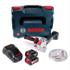 Bosch GWX 18V-10 C Akku Winkelschleifer 18V 125mm brushless X-LOCK+ 2x Akku 3,0Ah + Ladegerät + 10x Trennscheiben X-LOCK 125x22,23mm for Inox + L-BOXX - Toolbrothers