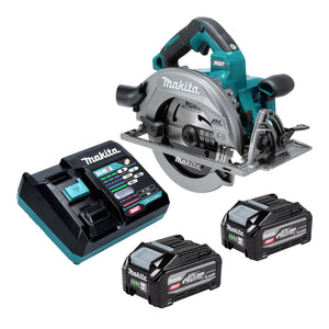 Makita HS 003 GU201 Akku Handkreissäge 40 V max. 190 mm Brushless + 2x Akku 4,0 Ah + Ladegerät