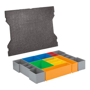 Bosch L-BOXX 102 Inset Box Set 12 teilig ( 1600A016N9 ) für Kleinteileaufbewahrung