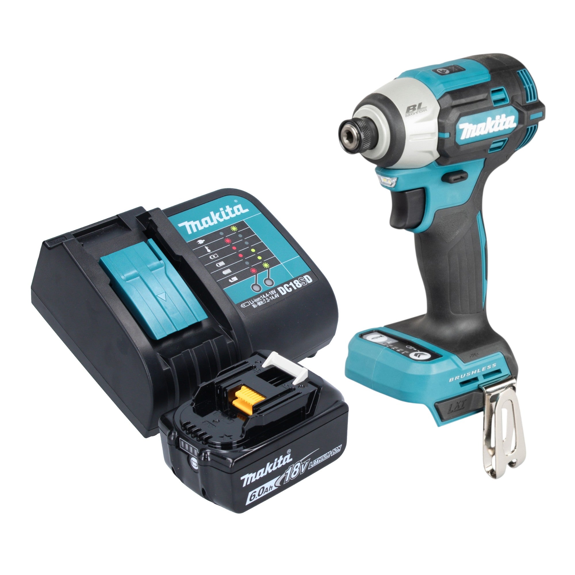 Makita DTD 201 SG1 Akku Schlagschrauber 18 V 210 Nm Brushless 1x Akku 6 0 Ah Ladegeraet 0 - toolbrothers
