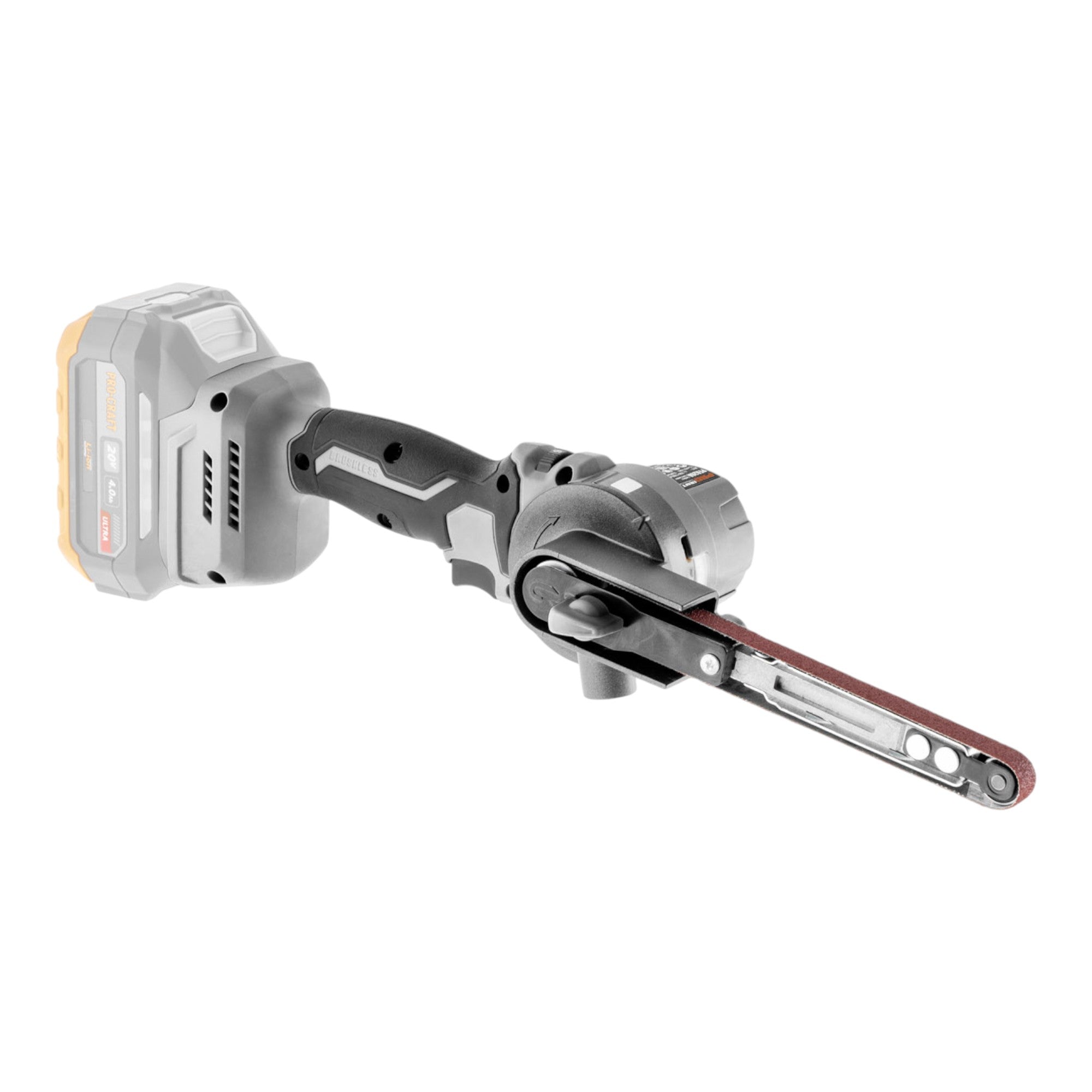 ProCraft Industrial PFA20A BB Akku Bandfeile 20 V 13 x 457 mm Brushless 2x Akku 4 0 Ah Ladegeraet 4 - toolbrothers