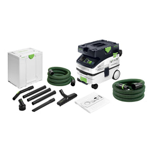 Festool CTL MINI I CLEANTEC Absaugmobil 1200 Watt 10 l Staubklasse L ( 578311 ) + 8 tlg. Handwerker Reinigungsset ( 577258 )