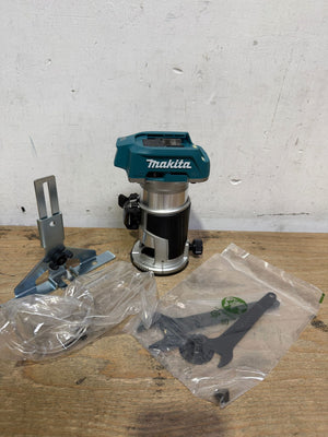 Makita DRT 50 Z Akku Multifunktionsfräse 18 V Brushless Solo - ohne Akku, ohne Ladegerät - Leicht Gebraucht