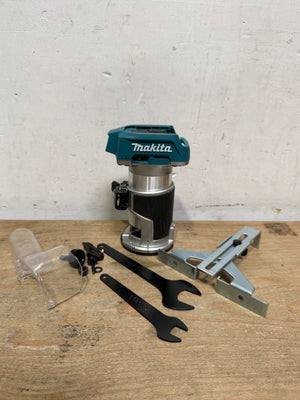 Makita DRT 50 Z Akku Multifunktionsfräse 18 V Brushless Solo - ohne Akku, ohne Ladegerät - Leicht Gebraucht