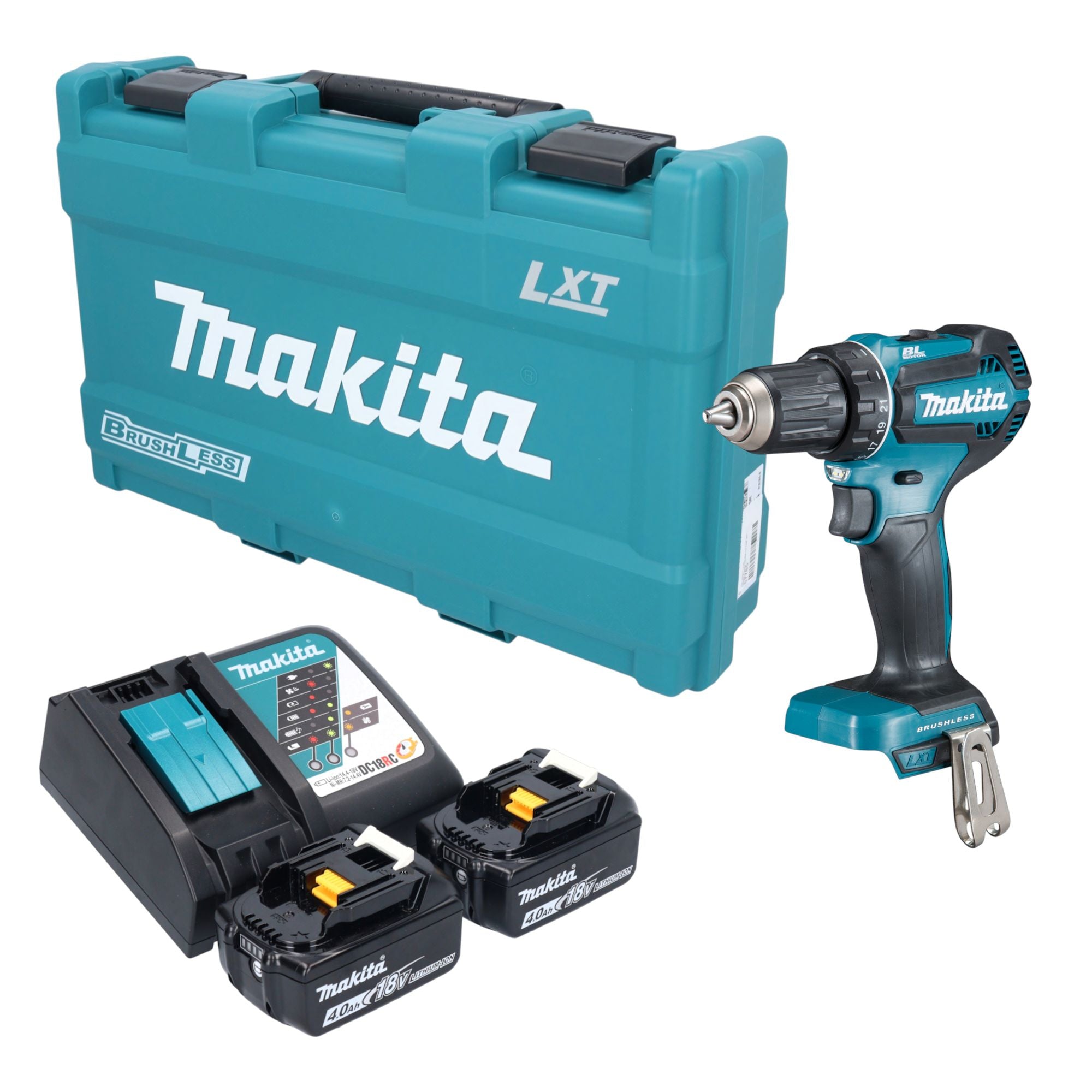 Makita DDF 485 RMK Akku Bohrschrauber 18 V 50 Nm Brushless 2x Akku 4 0 Ah Ladegeraet Koffer 0 - toolbrothers