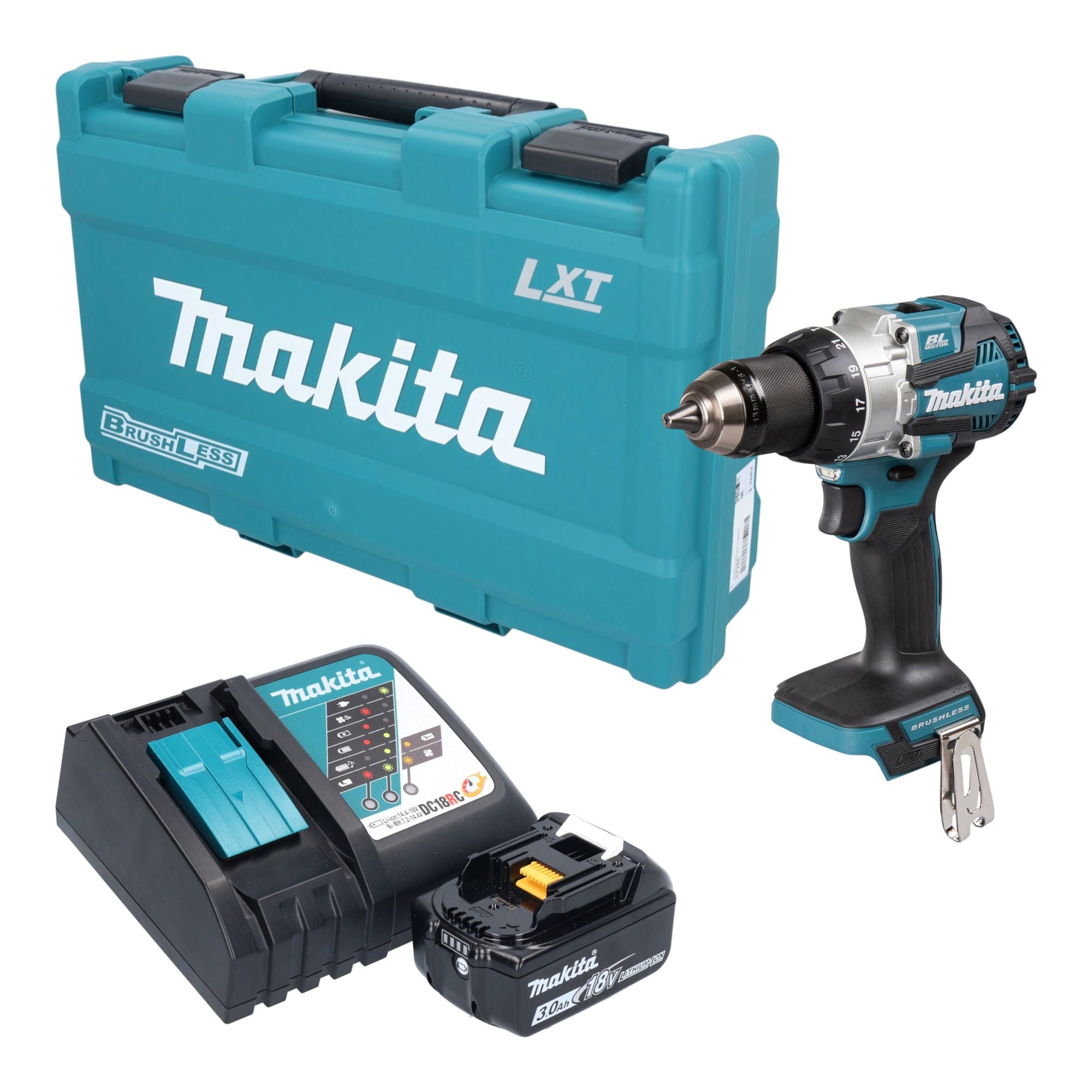 Makita DHP 489 RF1K Akku Schlagbohrschrauber 18 V 73 Nm Brushless 1x Akku 3 0 Ah Ladegeraet Koffer 0 - toolbrothers