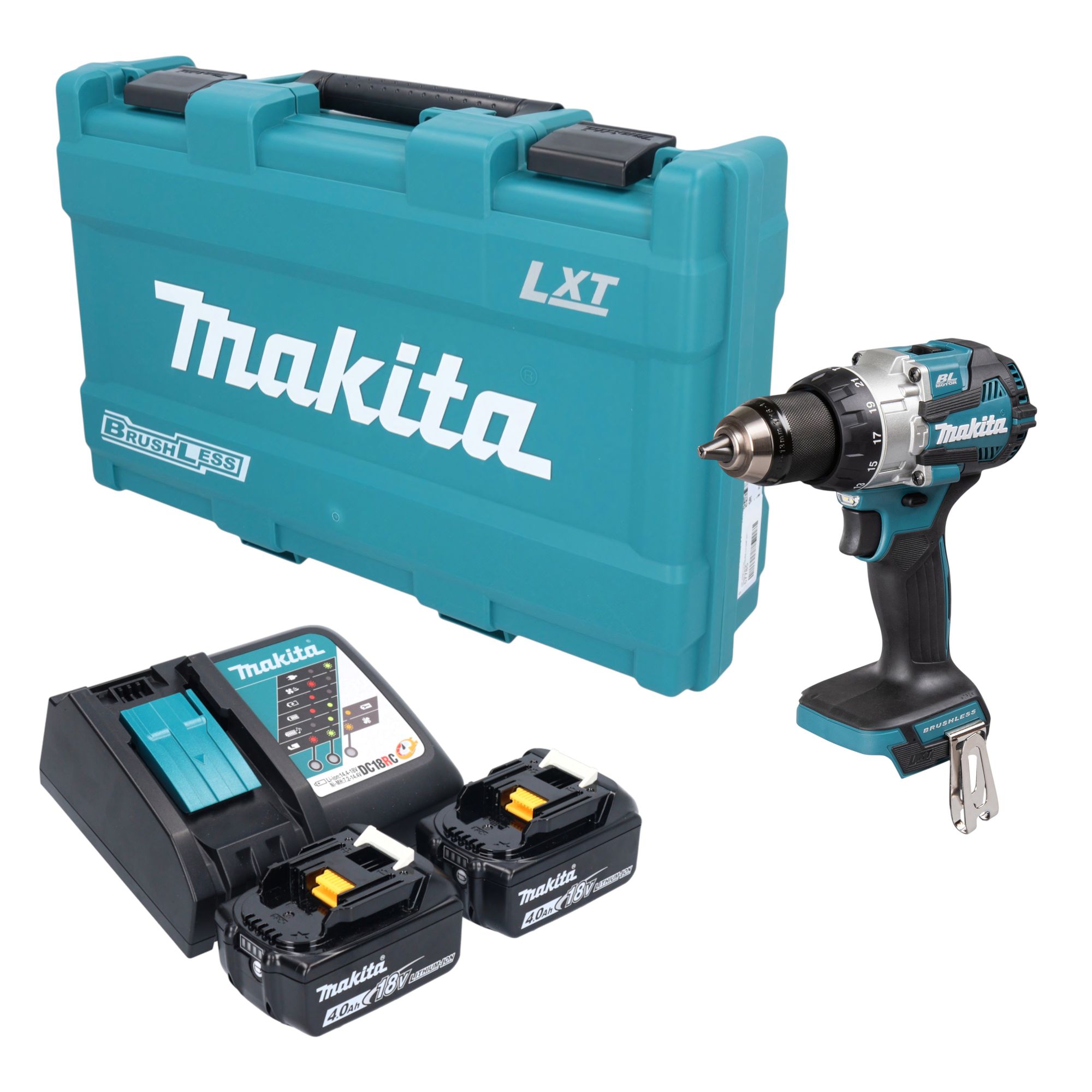 Makita DHP 489 RMK Akku Schlagbohrschrauber 18 V 73 Nm Brushless 2x Akku 4 0 Ah Ladegeraet Koffer 0 - toolbrothers