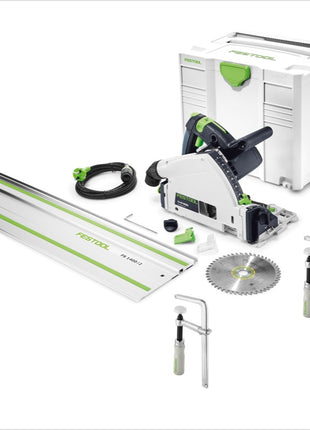 Festool TS 55 REBQ-PLUS-FS Tauchsäge 1200W 160 mm + 2x Zwinge + 1x FS 1400/2 + Systainer - Toolbrothers