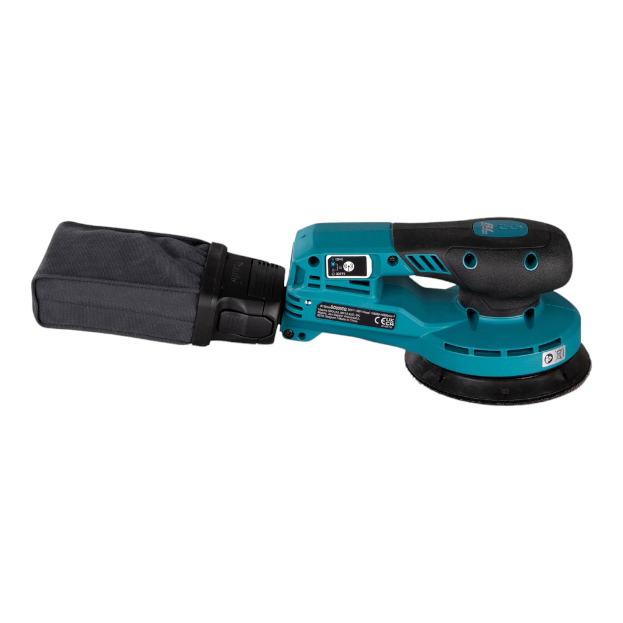 Makita BO 003 CGU101 Akku Exzenterschleifer 40 V max 125 mm 3 0 mm Hub Brushless 1x Akku 4 0 Ah Ladegeraet 4 - toolbrothers
