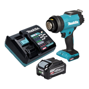 Makita HG 001 GU101 Akku Heißluftgebläse 40 V max. 600 °C + 1x Akku 4,0 Ah + Ladegerät + Koffer