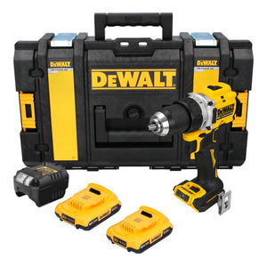 DeWalt DCD 800 D2 Akku Bohrschrauber 18 V 90 Nm Brushless + 2x Akku 2,0 Ah + Ladegerät + Tough Box