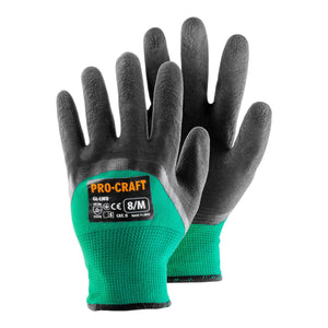 Procraft GL-LW9 Arbeits­handschuhe mit Latex­beschichtung 1 Paar Größe L