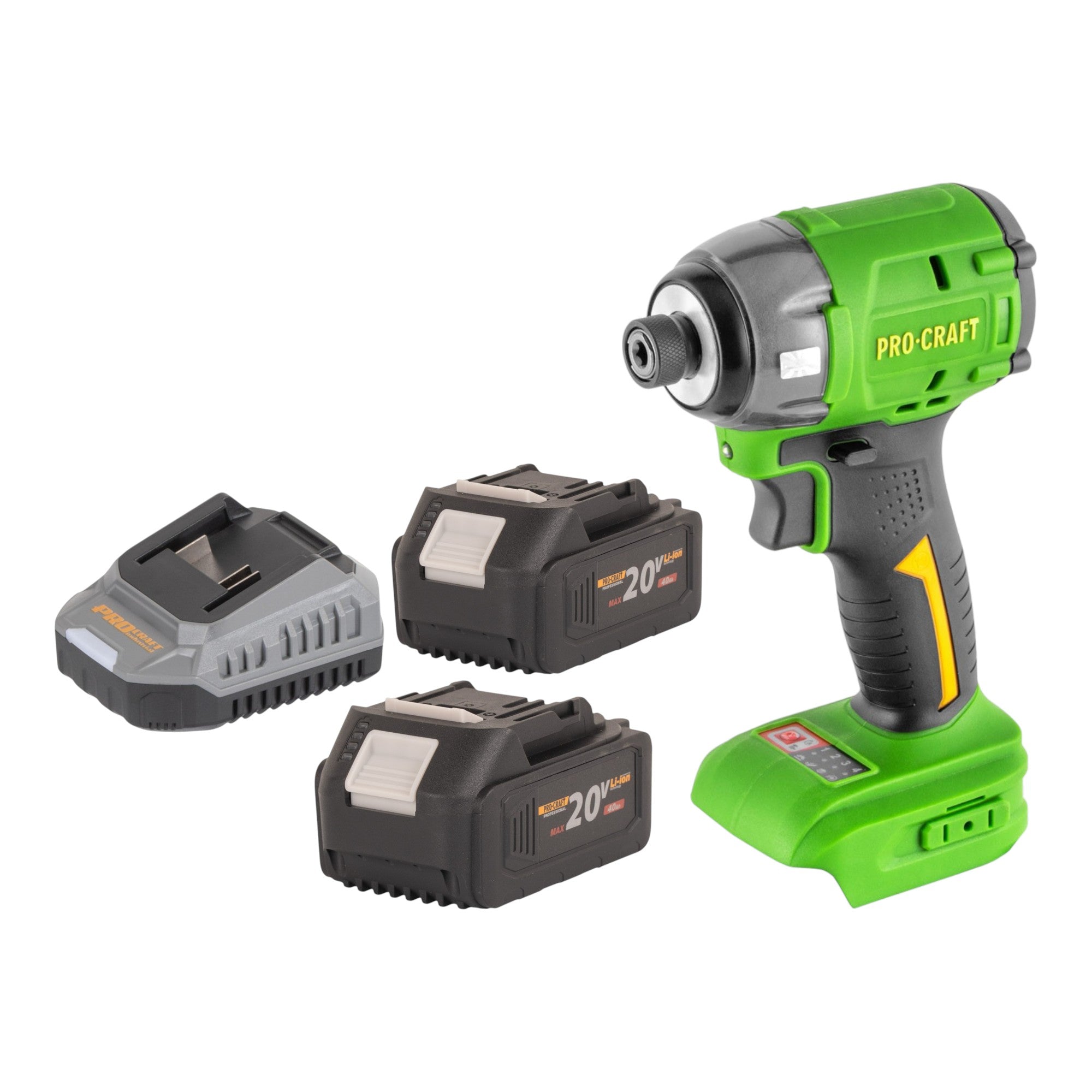 Procraft PS22bb Akku Schlagschrauber 20 V 230 Nm 1 4 Brushless 2x Akku 4 0 Ah Ladegeraet 0 - toolbrothers
