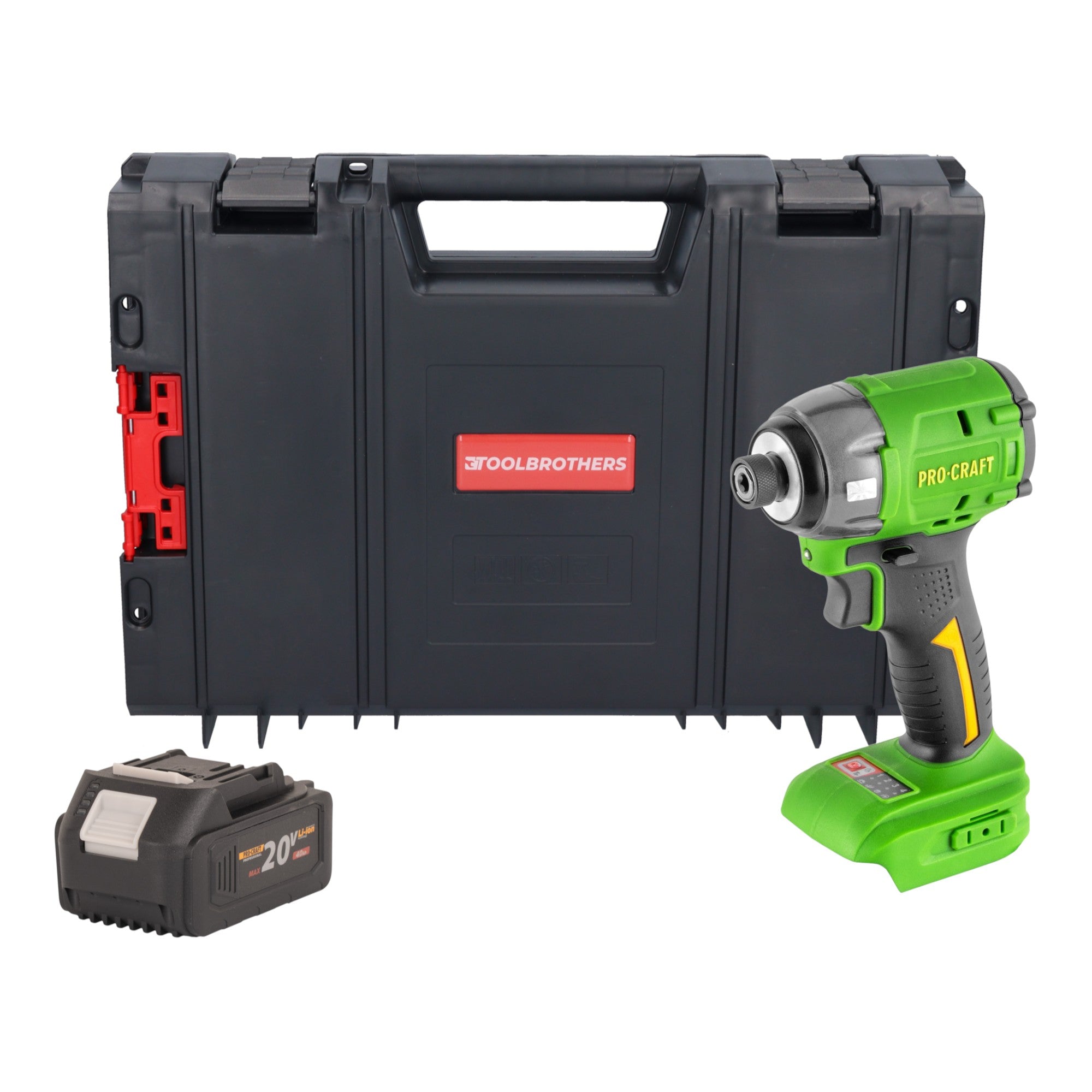 Procraft PS22bb Akku Schlagschrauber 20 V 230 Nm 1 4 Brushless 1x Akku 4 0 Ah RHINO Toolcase ohne Ladegeraet 0 - toolbrothers