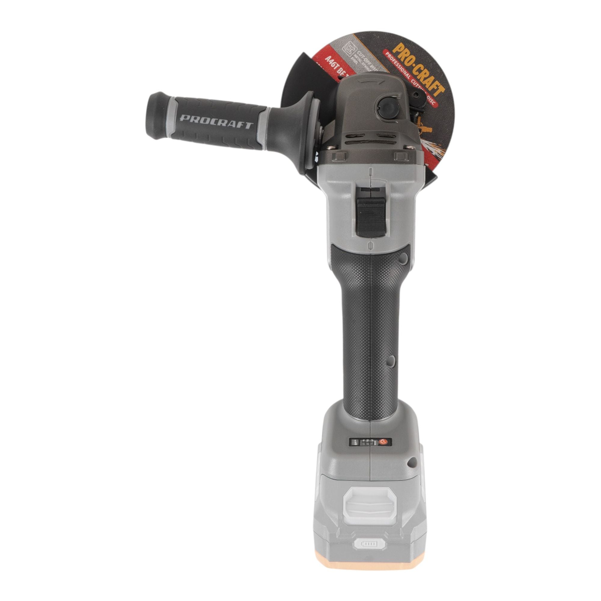 Procraft Industrial AG125Abb Akku Winkelschleifer 20 V 125 mm Brushless 1x Akku 4 0 Ah ohne Ladegeraet 4 - toolbrothers