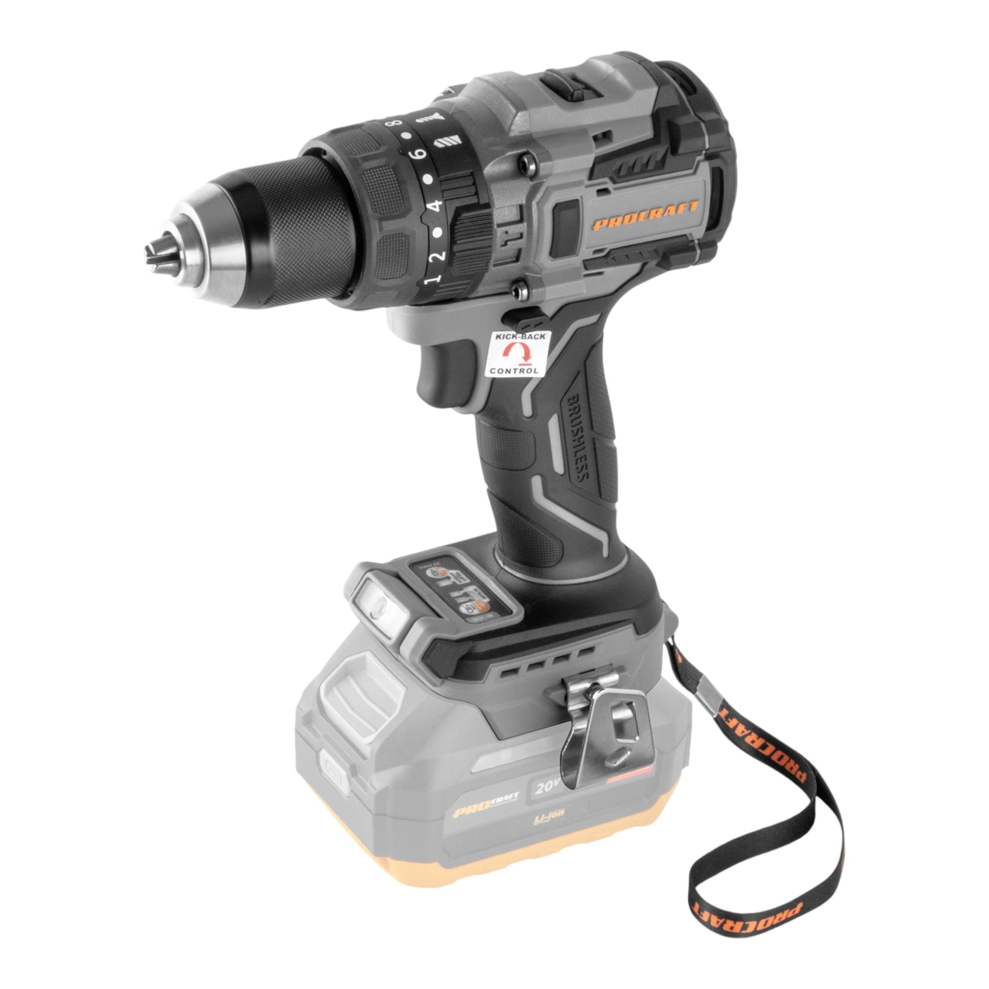 Procraft Industrial CD20B BB Akku Schlagbohrschrauber 20 V 150 Nm Brushless 1x Akku 4 0 Ah RHINO Toolcase ohne Ladegeraet 1 - toolbrothers