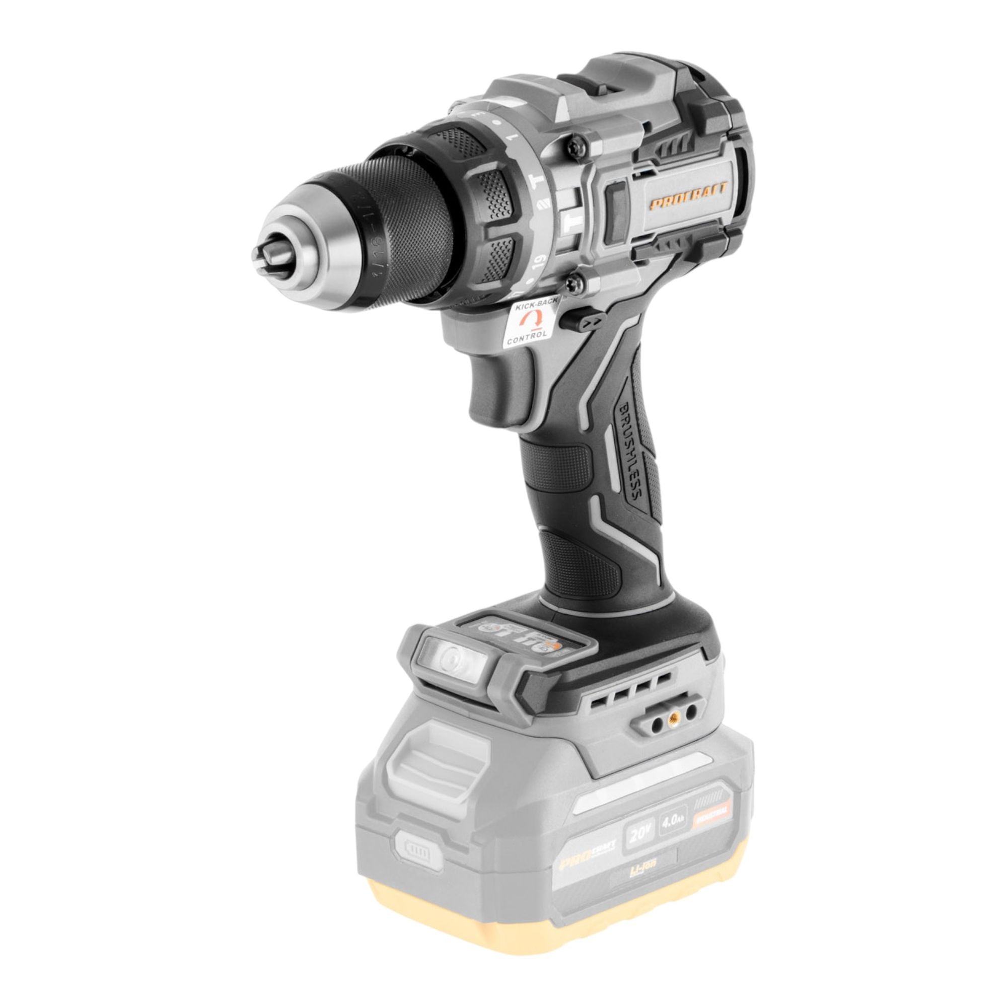 ProCraft Industrial CD20C BB Akku Schlagbohrschrauber 20 V 120 Nm Brushless 1x Akku 4 0 Ah Ladegeraet 1 - toolbrothers