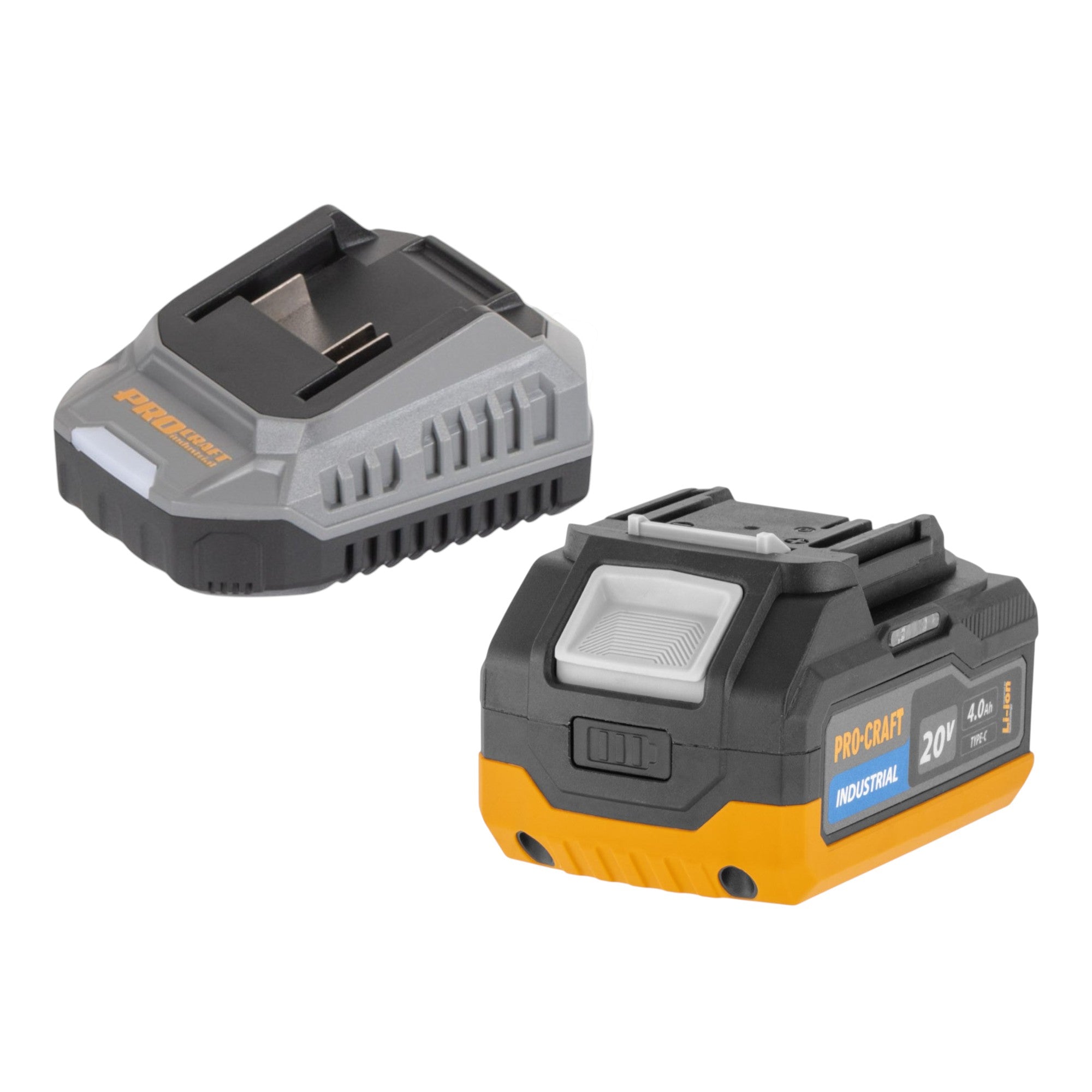 Procraft Industrial HD20B BB Akku Kombihammer 20 V 5 J SDS plus Brushless 1x Akku 4 0 Ah Ladegeraet 2 - toolbrothers