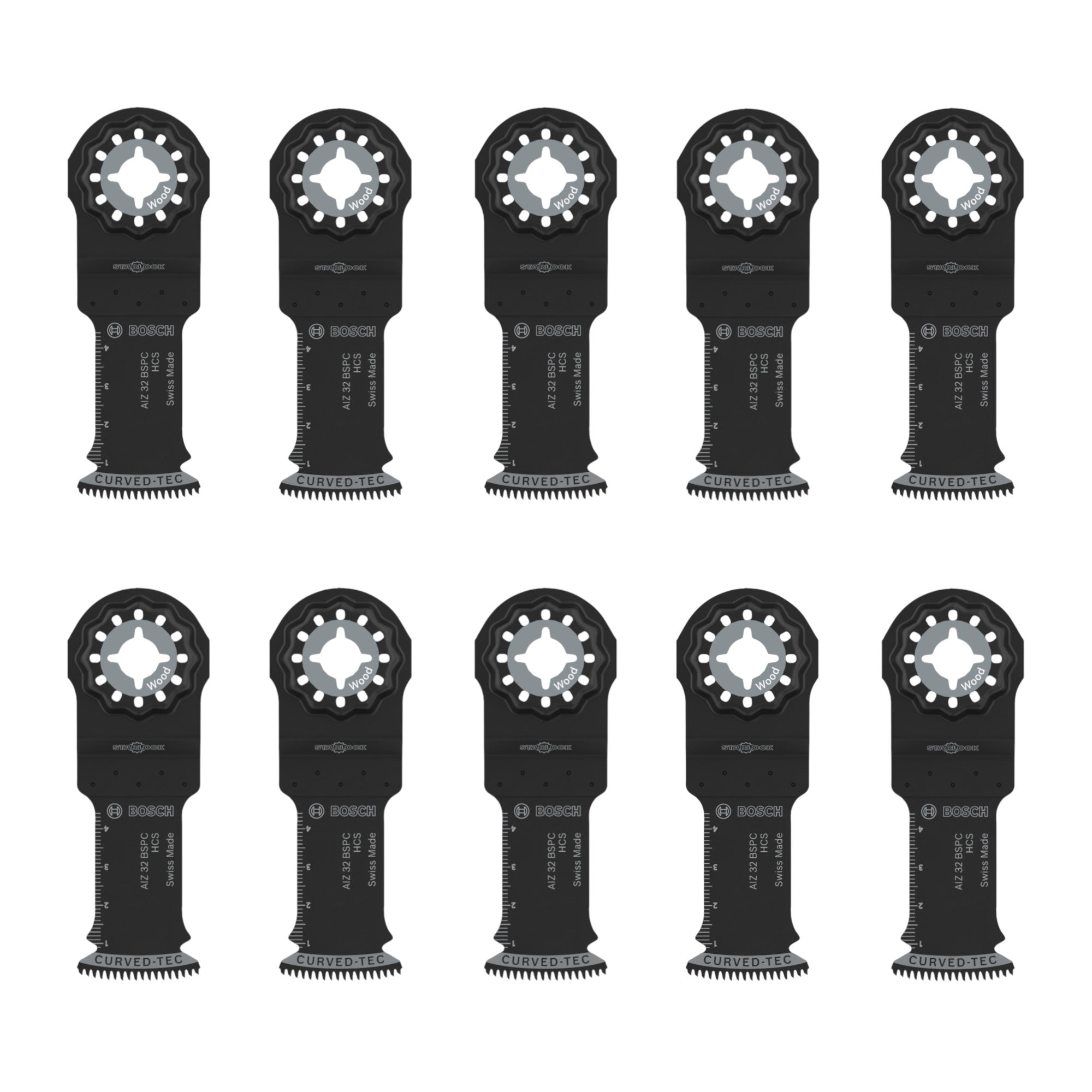 Bosch 10x AIZ 32 BSPC Tauchsaegeblatt Starlock 32 x 50 mm 10 Stk 2608669245  0 - toolbrothers
