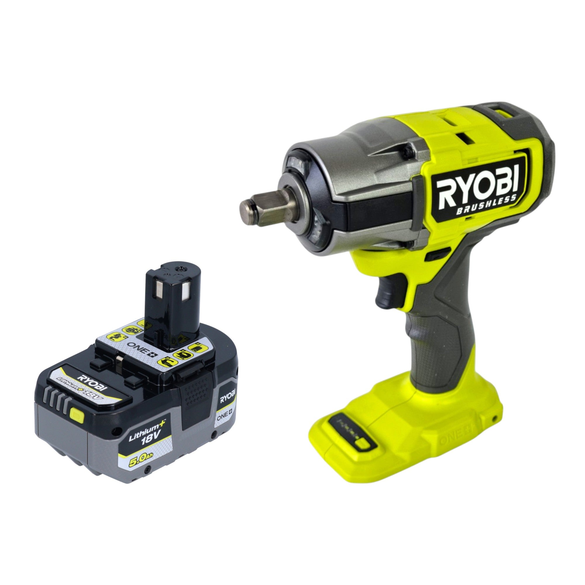 RYOBI RIW18BL 0 Akku Schlagschrauber 18 V 700 Nm Brushless 1x Akku 5 0 Ah ohne Ladegeraet 0 - toolbrothers